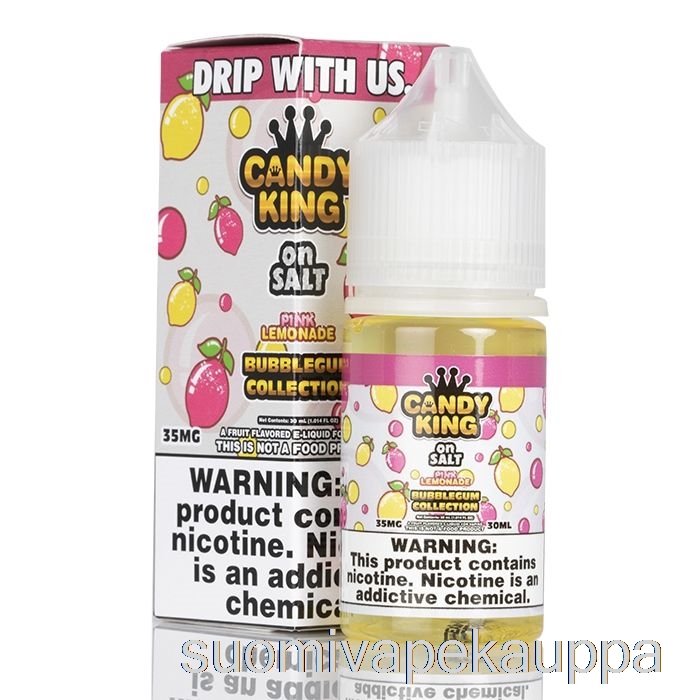 Vape Netistä Vaaleanpunainen Limonadi Vaahtokukkikokoelma - Candy King Suolalla - 30ml 35mg